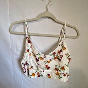 Crop floral top